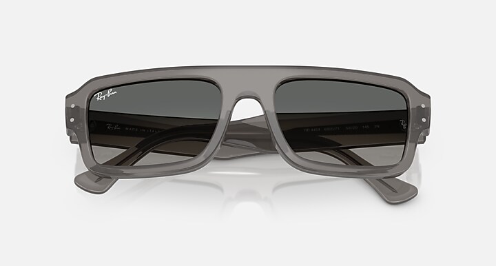 Ray-Ban Sunglasses Unisex Lukas Bio-based - Transparent Grey Frame Grey Lenses 56-20