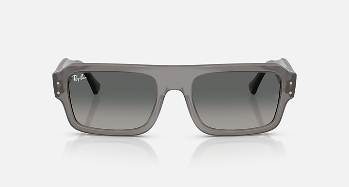 Ray-Ban Sunglasses Unisex Lukas Bio-based - Transparent Grey Frame Grey Lenses 56-20