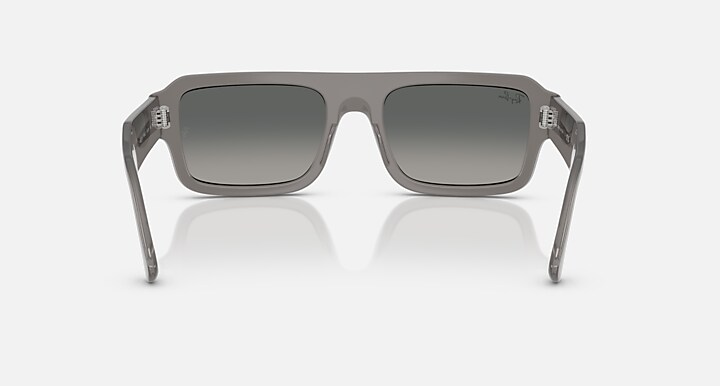 Ray-Ban Sunglasses Unisex Lukas Bio-based - Transparent Grey Frame Grey Lenses 56-20