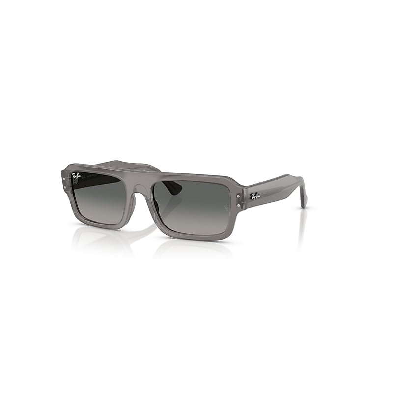 Ray Ban Sunglasses Unisex Lukas Bio-based - Transparent Grey Frame Grey Lenses 53-20 In Grau Transparent