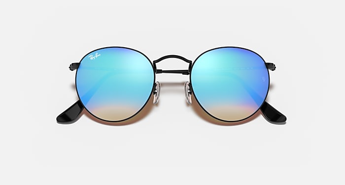 ROUND FLASH LENSES GRADIENT Sunglasses in Black and Blue RB3447