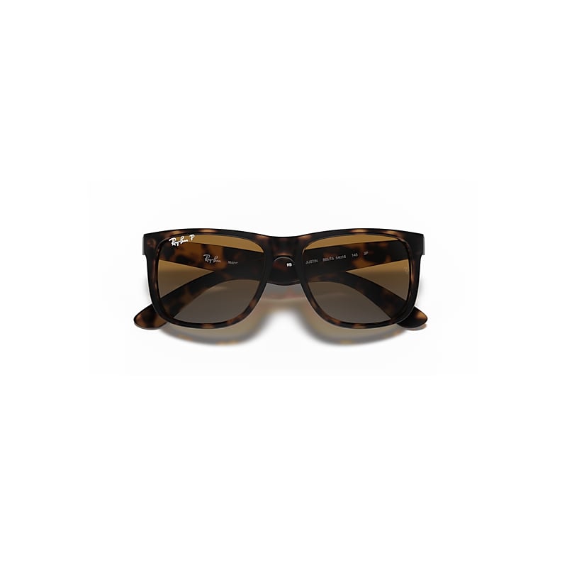 Ray-Ban Justin Classic Sunglasses Havana Frame Brown Lenses Polarized 54-16