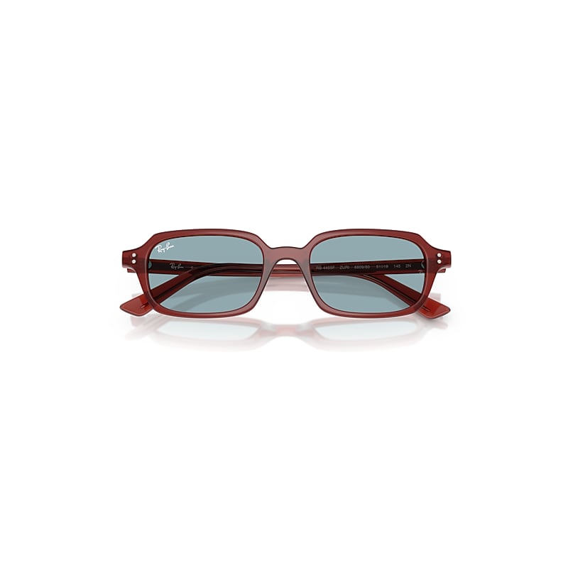 Ray Ban Zuri Bio-based Sunglasses Rosty Brown Frame Blue Lenses 52-19 In Rosty Brown