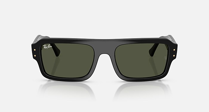 Ray-Ban Sunglasses Unisex Lukas Bio-based - Black Frame Black Lenses 56-20 Polarized