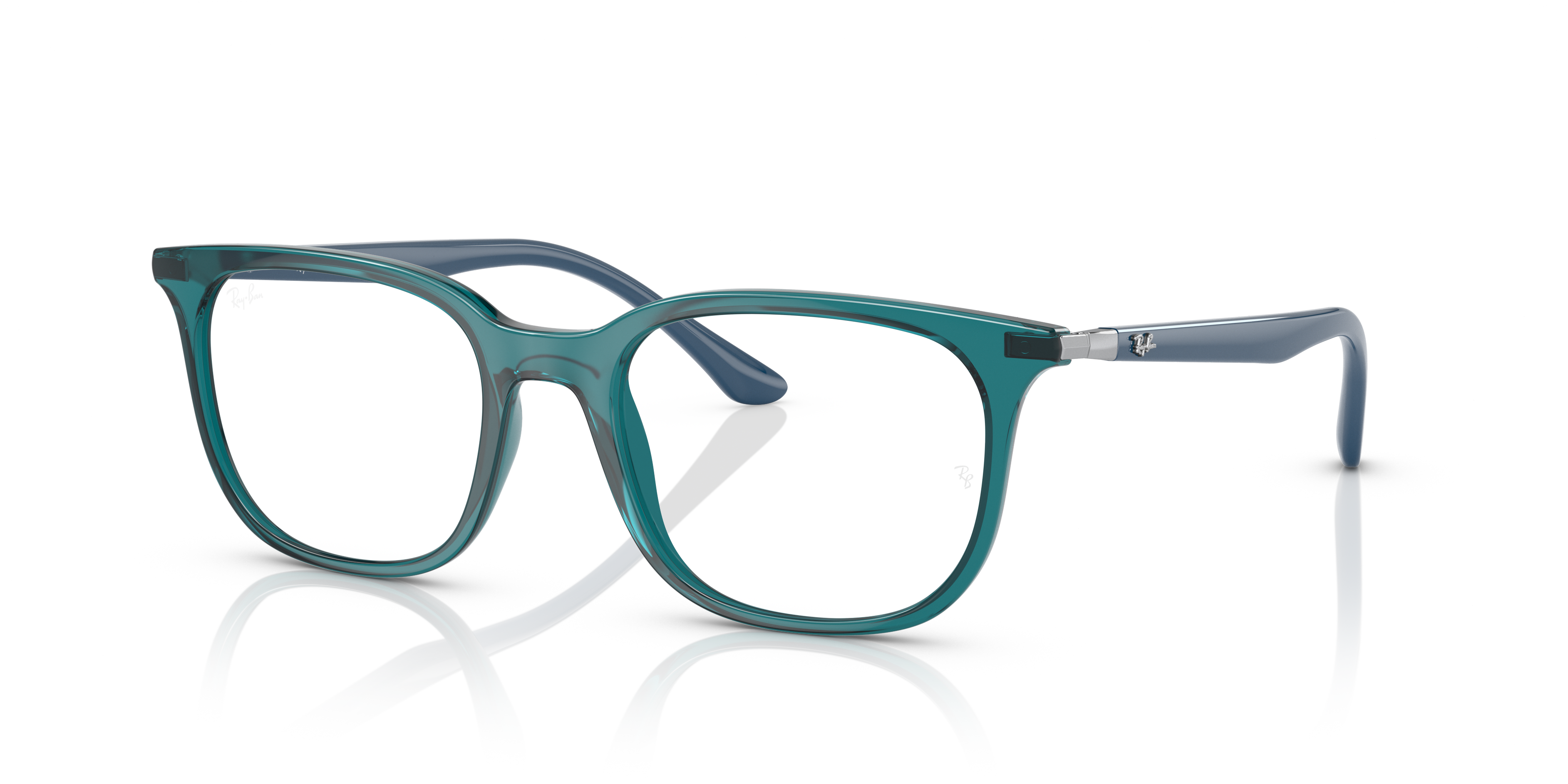 RB7211 OPTICS Eyeglasses with Transparent Turquoise Frame - RB7211