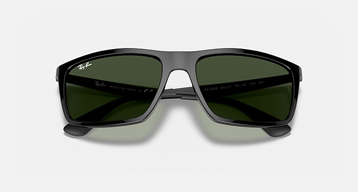 Ray-Ban Sunglasses Man Rb4228 - Black Frame Green Lenses 58-18