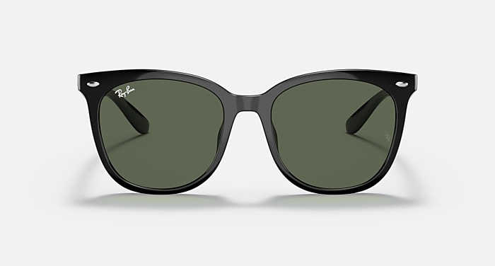 Ray-Ban Sunglasses Unisex Rb4379d - Black Frame Green Lenses 55-19