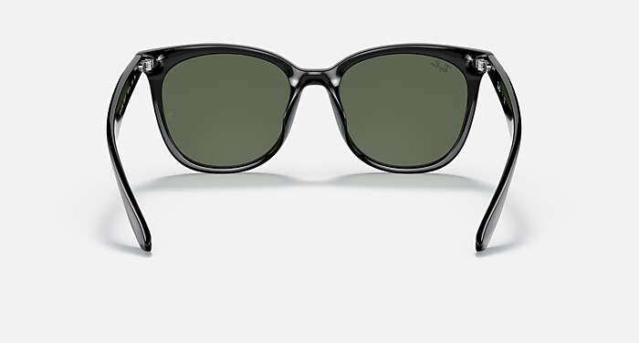 Ray-Ban Sunglasses Unisex Rb4379d - Black Frame Green Lenses 55-19