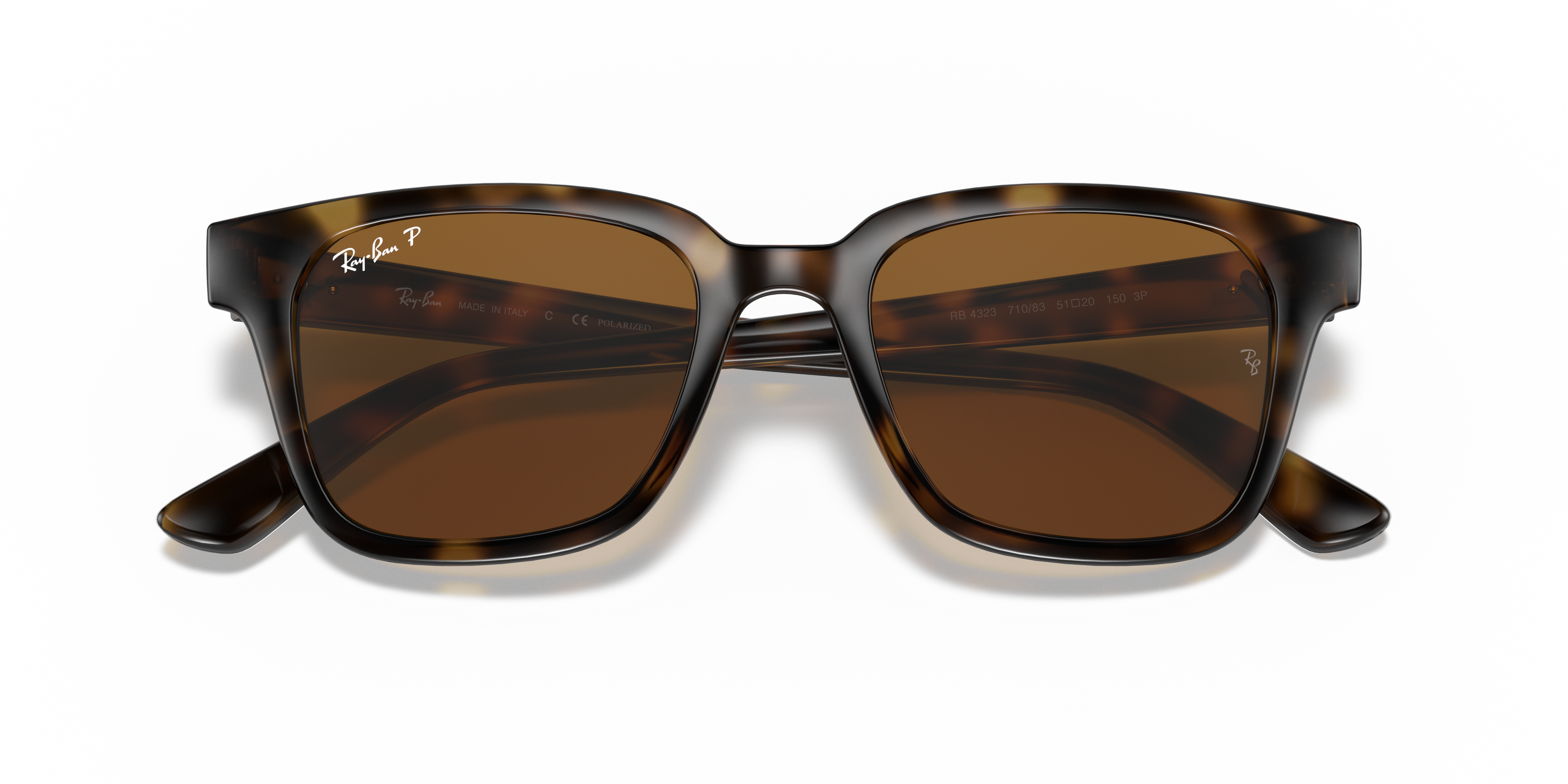Ray Ban サングラス RB 4323-F RB4323 Sunglasses in Light Havana and B-15 Brown - RB4323