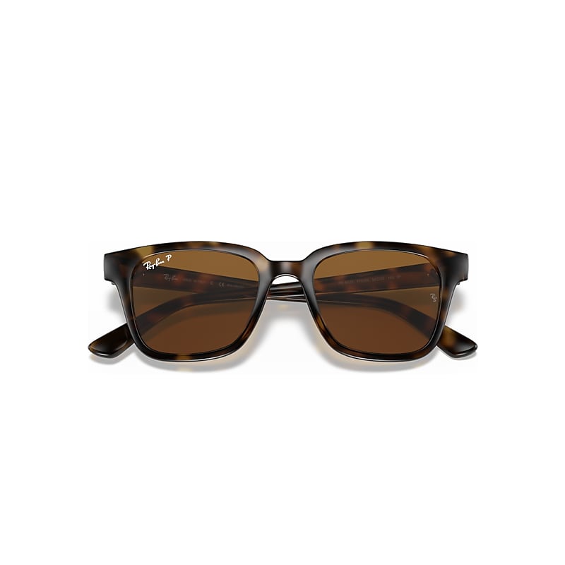 Ray-Ban Rb4323 Sunglasses Light Havana Frame Brown Lenses Polarized 51-20