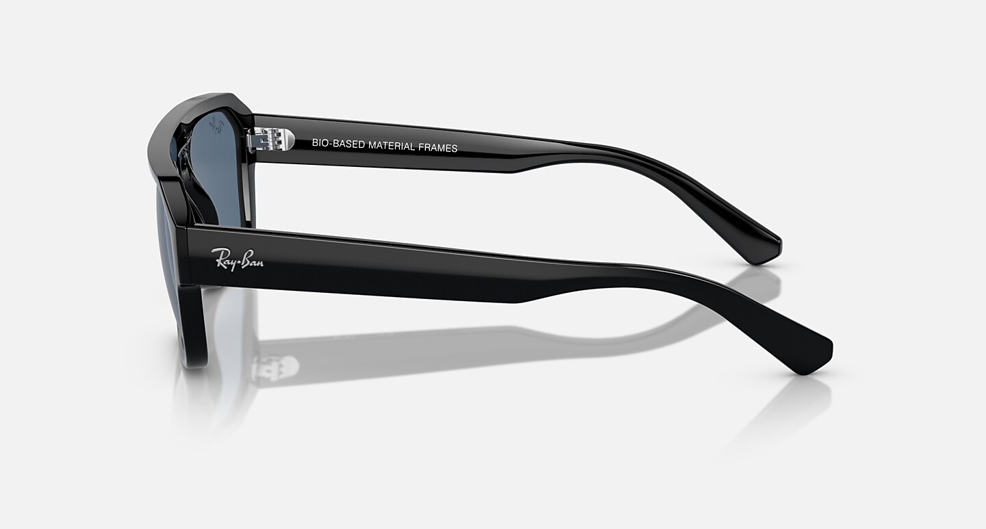 Ray-Ban Sunglasses Unisex Corrigan Bio-based - Black Frame Blue Lenses 54-20