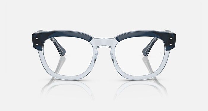 MEGA HAWKEYE OPTICS Eyeglasses with Blue On Transparent Blue Frame 