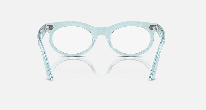 WAYFARER OVAL OPTICS CHANGE Eyeglasses with Photo Waves Azure