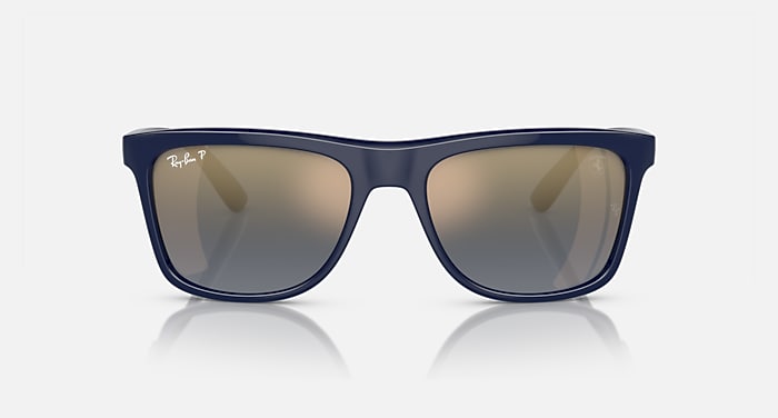 Ray-Ban Sunglasses Unisex Rb4413m Scuderia Ferrari Collection - Blue Frame Blue Lenses 57-19 Polarized
