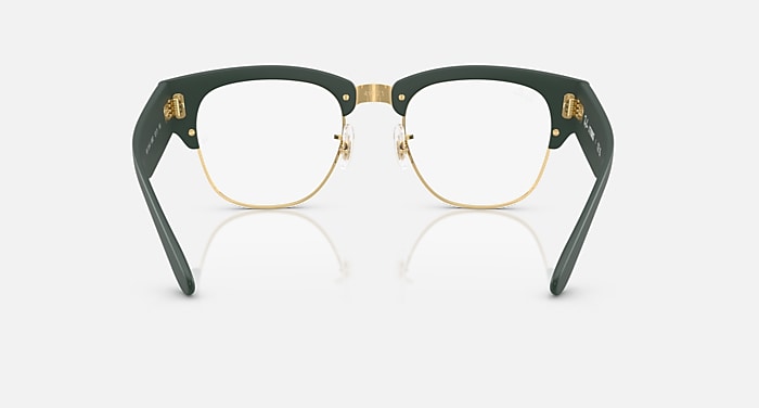 Ray-Ban Eyeglasses Unisex Mega Clubmaster Optics Liteforce Prescription - Sand Blue Frame Clear Lenses 52-21 Polarized
