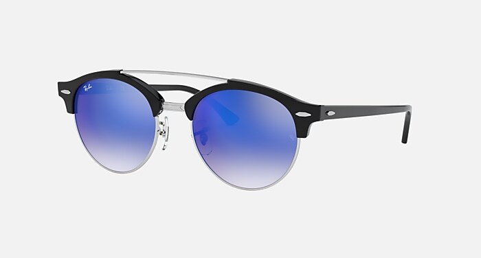 Ray Ban 4346 sunglasses Sunglasses Ray-Ban Clubround Double Bridge RB 4346 (62519J  main image 4