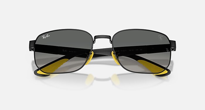 Ray-Ban ブラックフレーム イエローレンズ サングラス レイバンイエローレンズ2132F-601-R6-S55/正規販売店全国対応JR大府