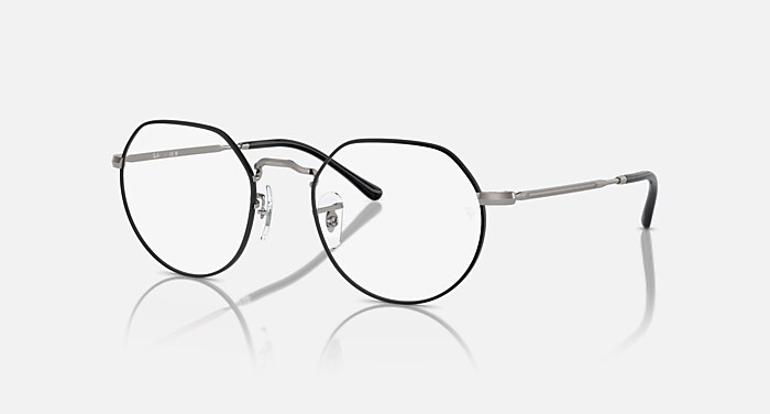 レイバン公式ストア】 Ray-Ban® JACK OPTICS メガネ | ガンメタル上に 