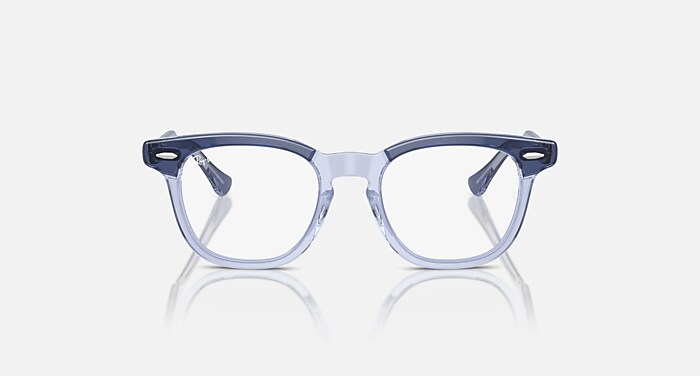 RB9098V OPTICS KIDS Eyeglasses with Top Violet On Transparent