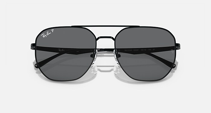 Ray-Ban Sunglasses Unisex Rb3724d - Black Frame Grey Lenses 59-18 Polarized