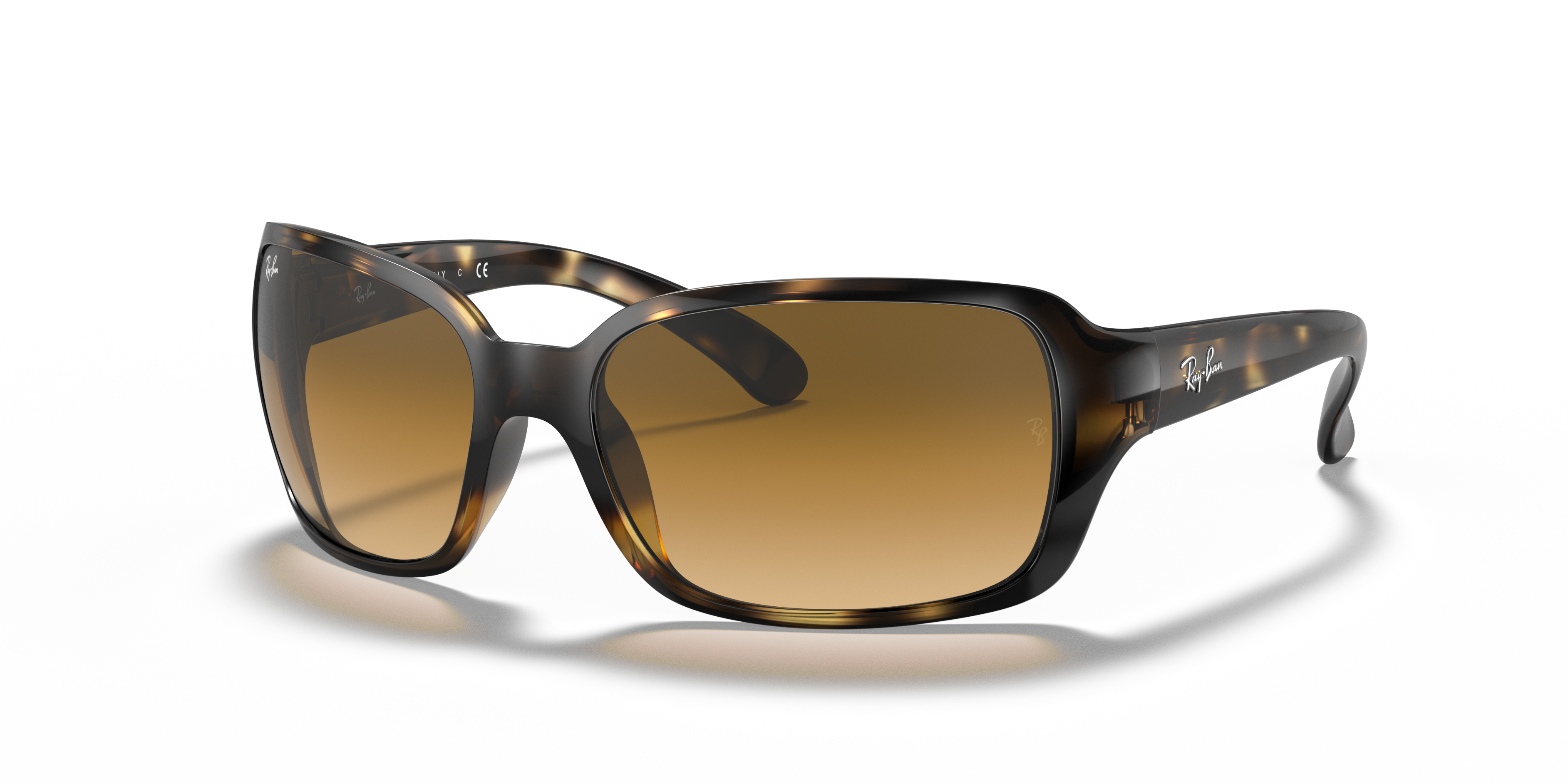 RB4068 Polished Light Havana Frame Light Brown Gradient Lenses 60-17