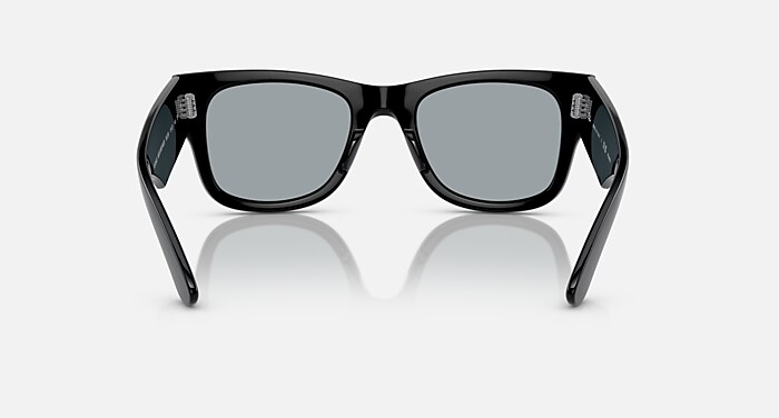 Ray-Ban Sunglasses Unisex Mega Wayfarer - Black Frame Blue Lenses 51-21 Polarized
