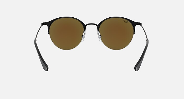 RB3578 Sunglasses in Black and Blue/Violet Gradient Mirror