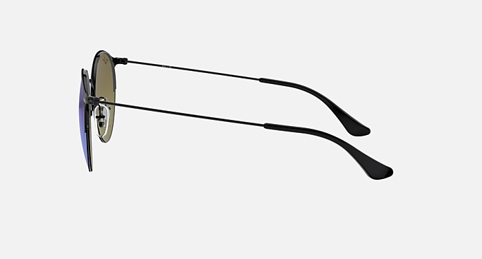 RB3578 Sunglasses in Black and Blue/Violet Gradient Mirror