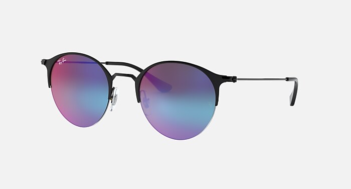 RAY BANレイバン RB3578 Amazon.com: Ray-Ban RB3578 Round Sunglasses, Black On Gold