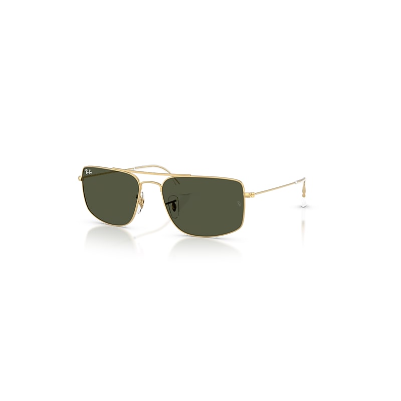 Ray-Ban Sunglasses  Explorer Iii - Arista Gold Frame Green Lenses 59-18, RB3779