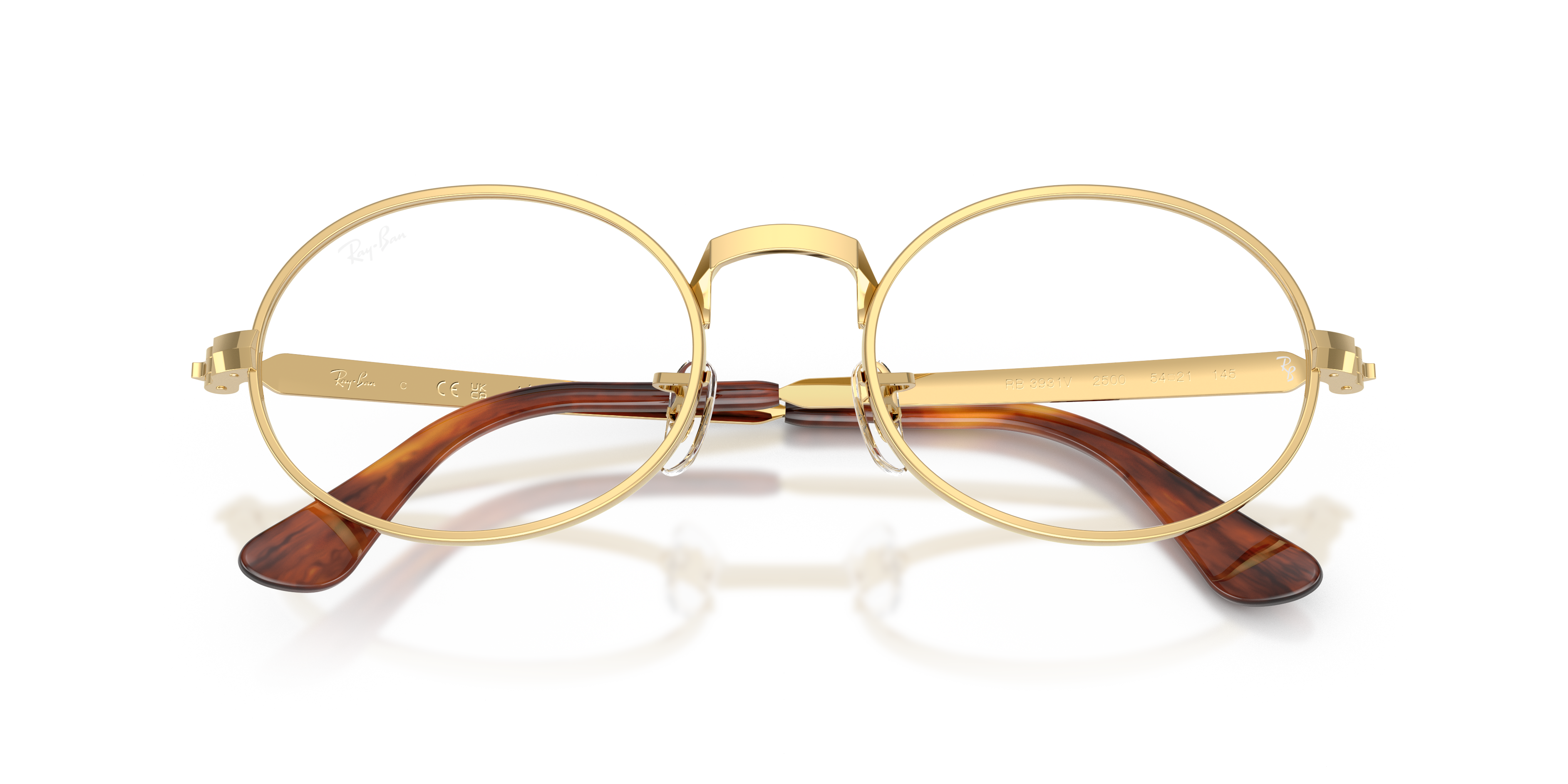 Ray-Ban Rb3931v Optics By Aap Rocky Eyeglasses Arista Gold Frame Clear Lenses Polarized 52-21 222$