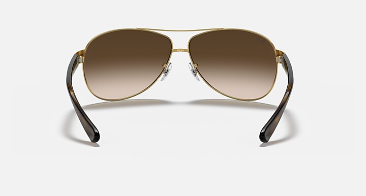 Ray-Ban Sunglasses Man Rb3386 - Arista Gold Frame Brown Lenses 63-13