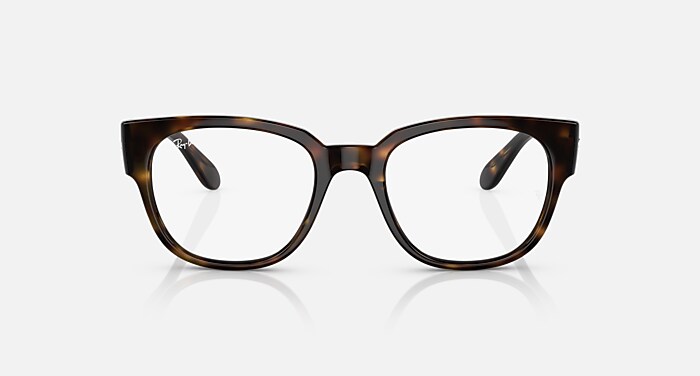 Ray-Ban Eyeglasses Unisex Rb7210 Optics Prescription - Ivory Frame Clear Lenses 50-20 Polarized
