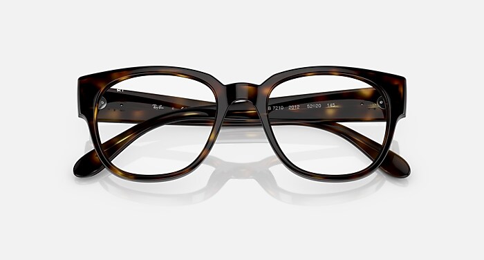 Ray-Ban Eyeglasses Unisex Rb7210 Optics Prescription - Ivory Frame Clear Lenses 50-20 Polarized