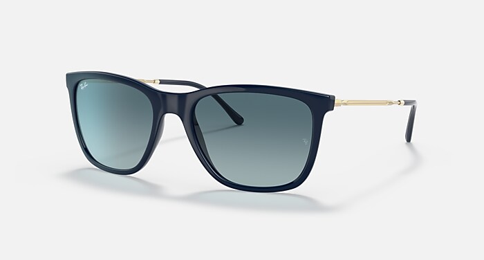 RB4344 Sunglasses in Blue and Blue Gradient Grey - RB4344