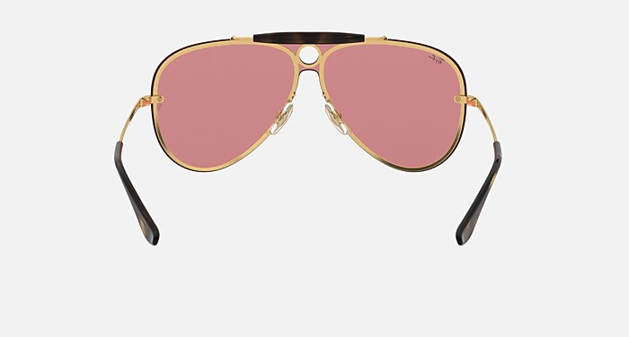 BLAZE SHOOTER Sunglasses in Gold and Pink Mirror - RB3581N | Ray-Ban®
