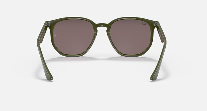 Ray-Ban Sunglasses Unisex Rb4306 - Military Green Frame Violet Lenses 54-19