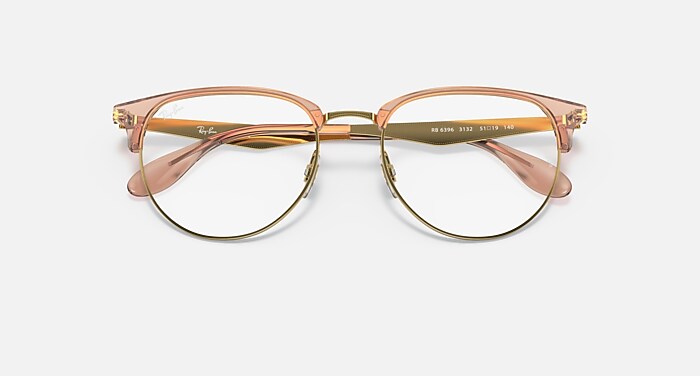 RB6396 OPTICS Eyeglasses with Brown On Gold Frame - RB6396