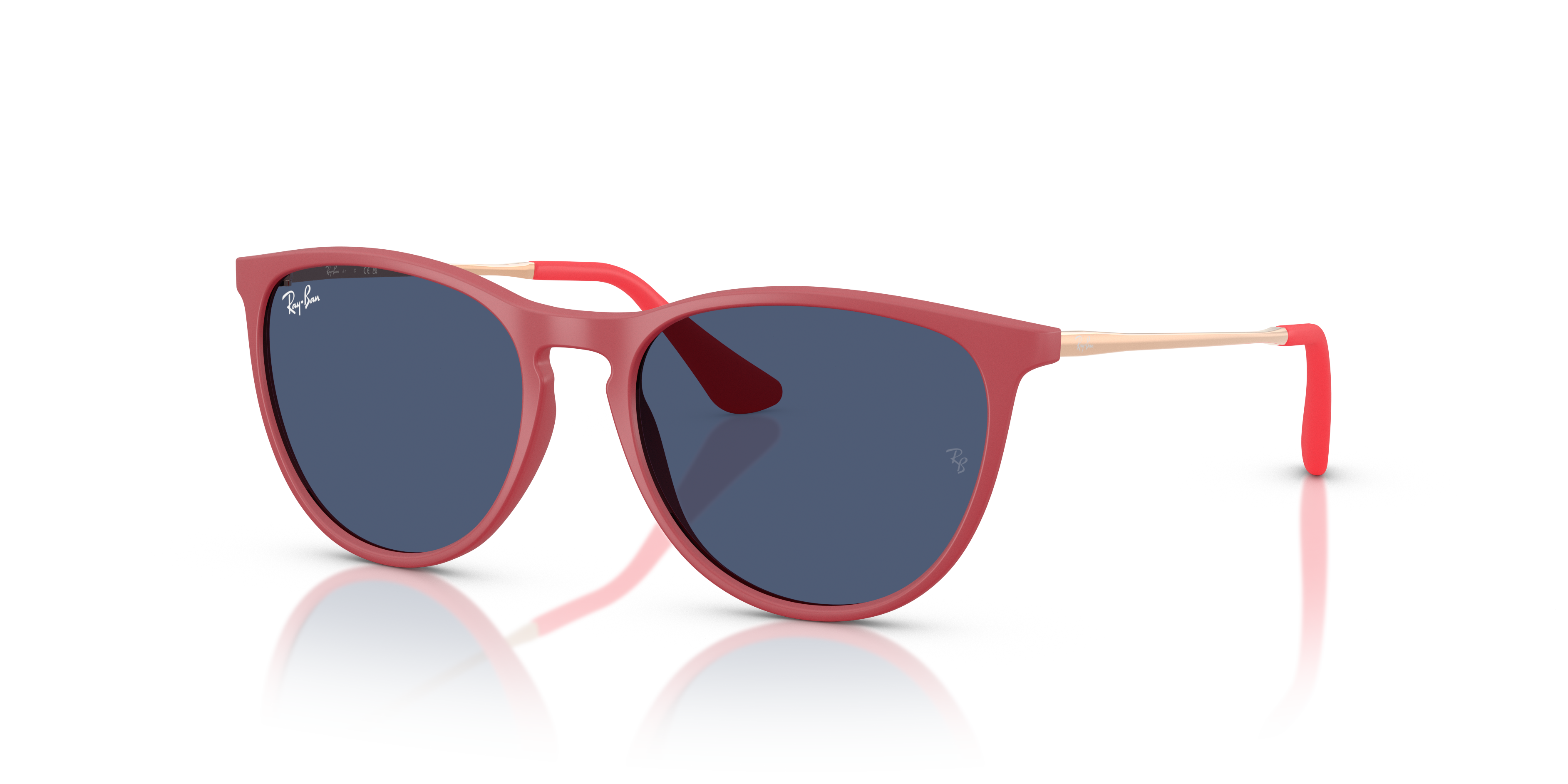 ERIKA KIDS Polished Rubber Fucsia Frame Dark Green Lenses 50-15