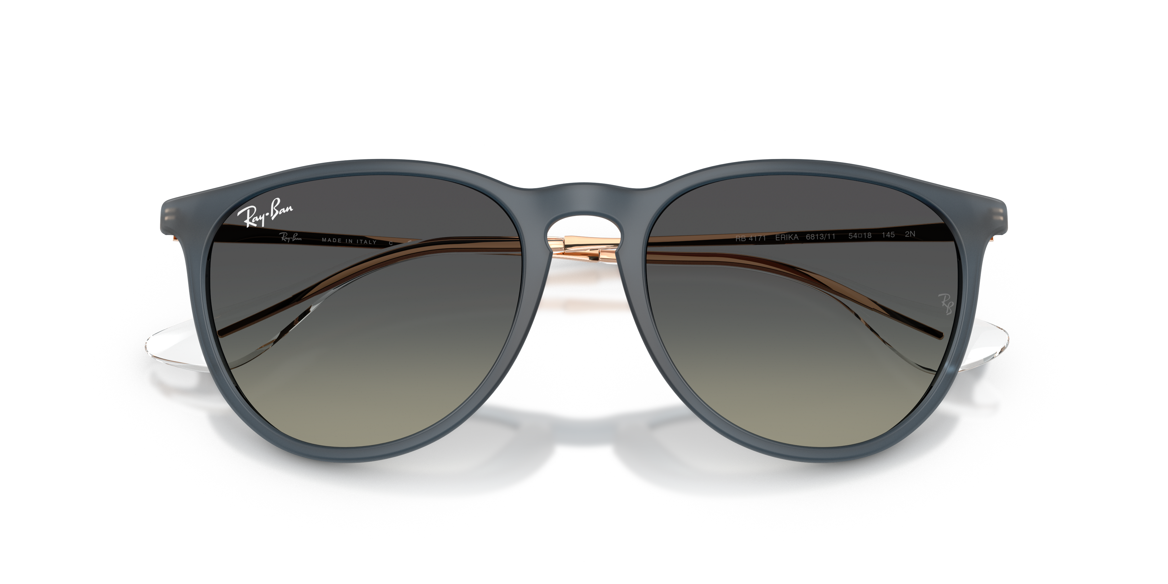 ERIKA CLASSIC Sunglasses in Rubber Blue and Gradient Grey