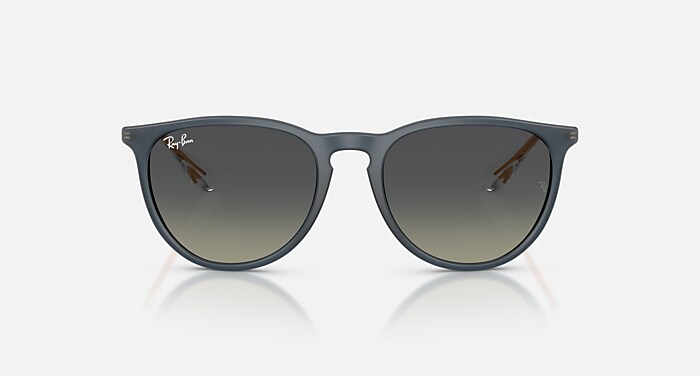 ERIKA CLASSIC Sunglasses in Rubber Blue and Gradient Grey RB4171