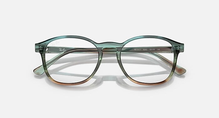 RB5417 OPTICS Eyeglasses with Striped Blue & Green Frame - RB5417