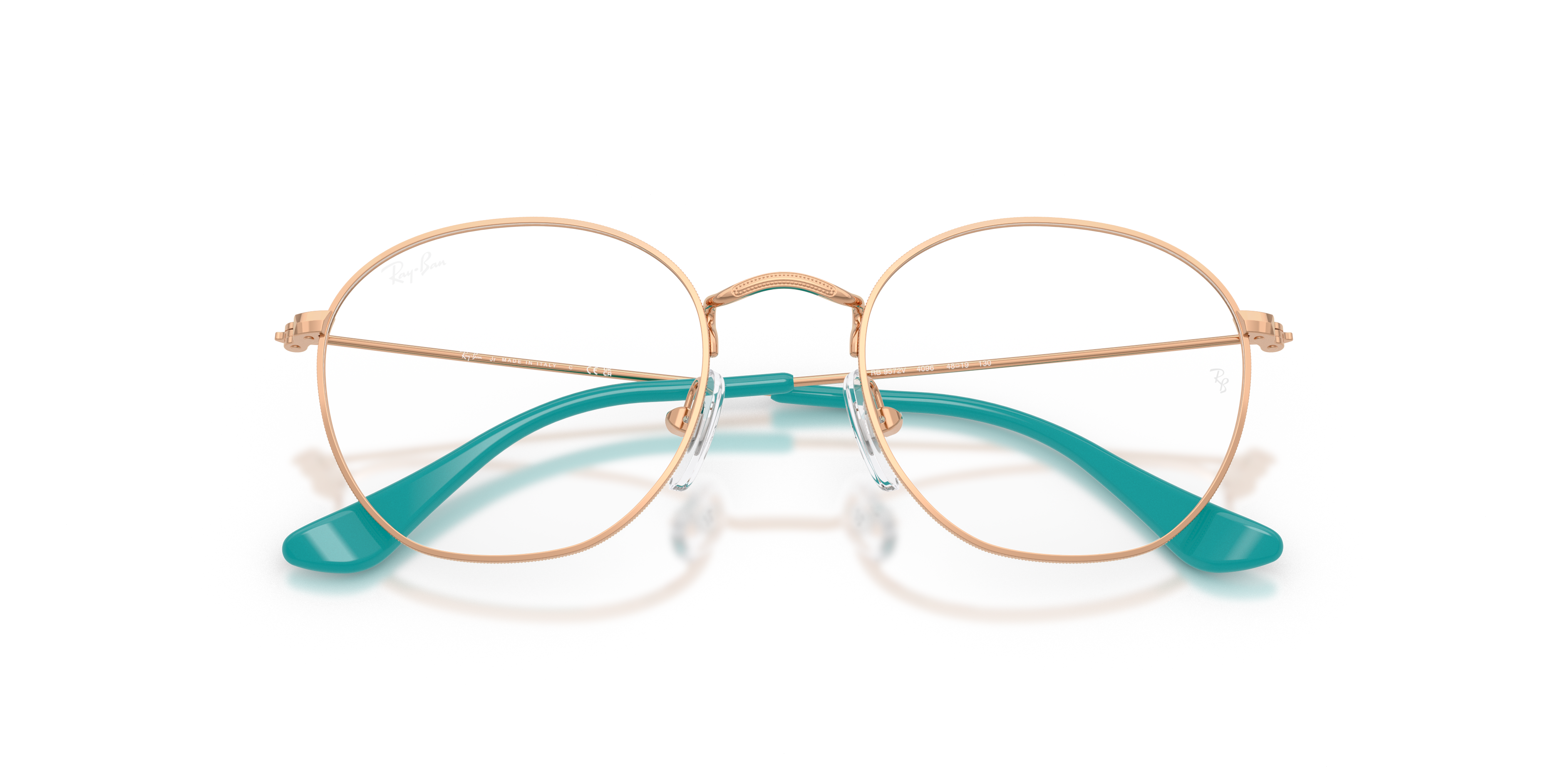 Ray-Ban Rob Optics Kids Eyeglasses Rosegold Frame Clear Lenses Polarized 46-19 98$