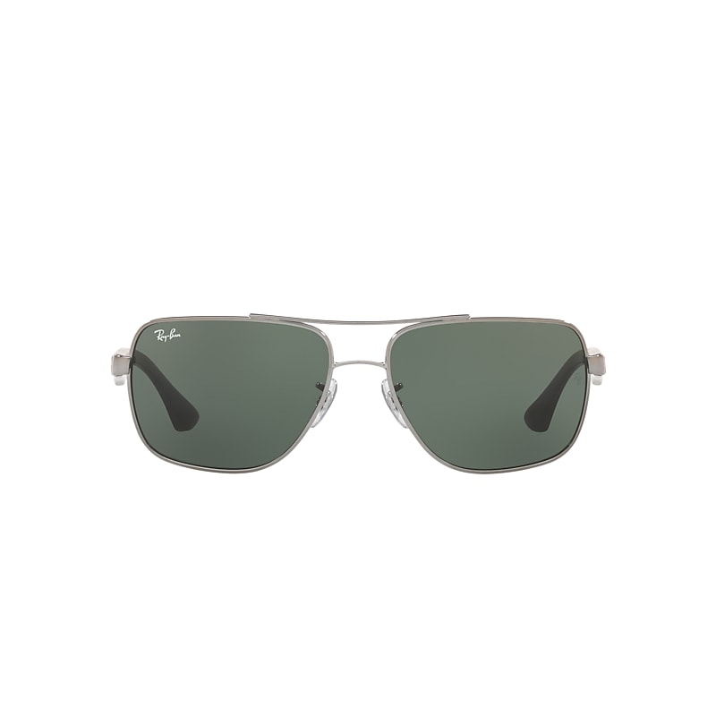 Ray-Ban Rb3483 Sunglasses Gunmetal Frame Green Lenses 60-16