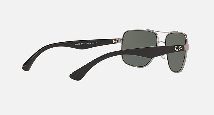 Ray-Ban Sunglasses Man Rb3483 - Gunmetal Frame Green Lenses 60-16
