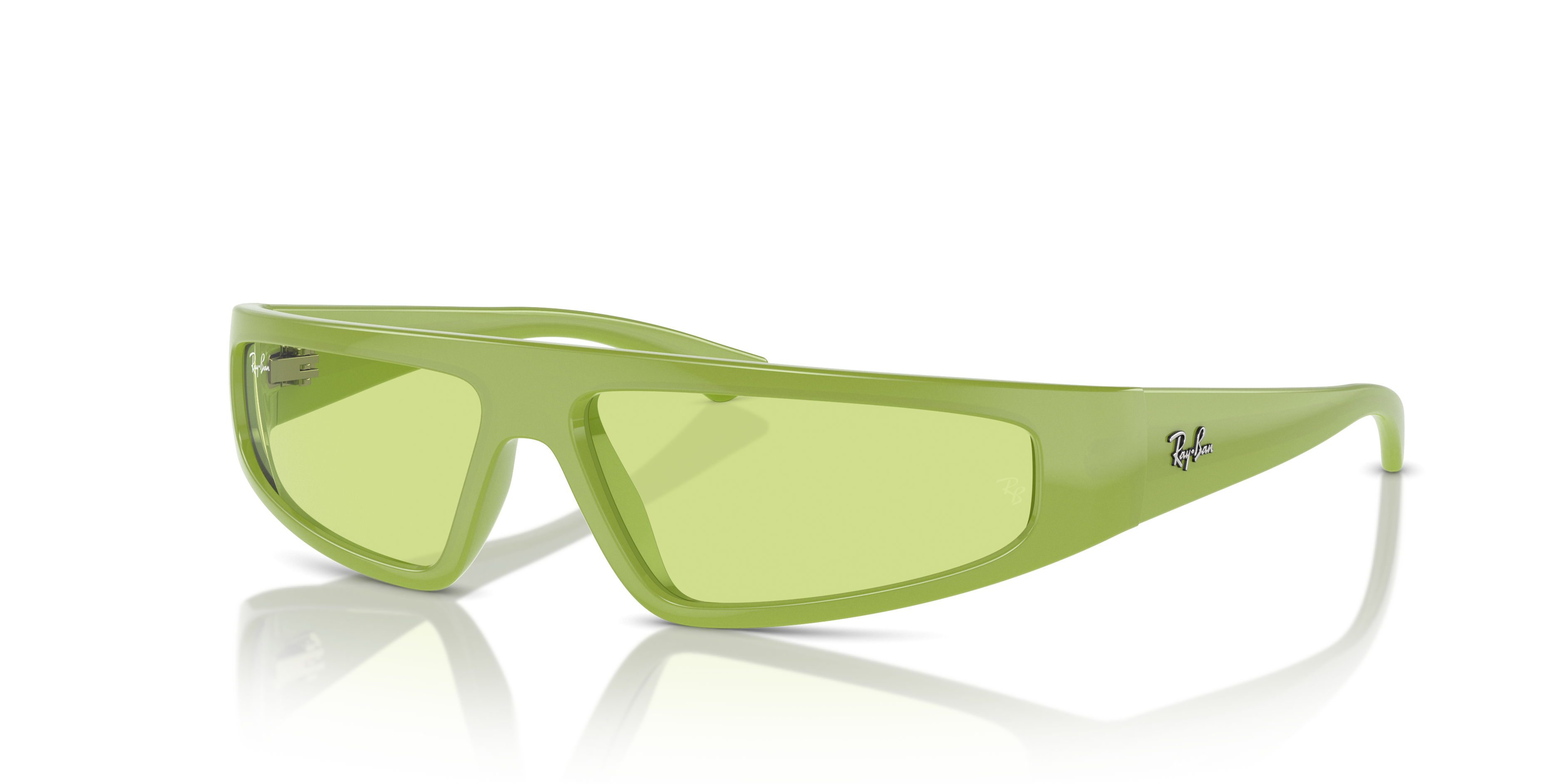 IZAZ BIO-BASED Polished Apple Green Frame Green Lenses 59-13