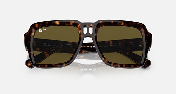 Ray-Ban Sunglasses Unisex Magellan Bio-based - Havana Frame Brown Lenses 54-19