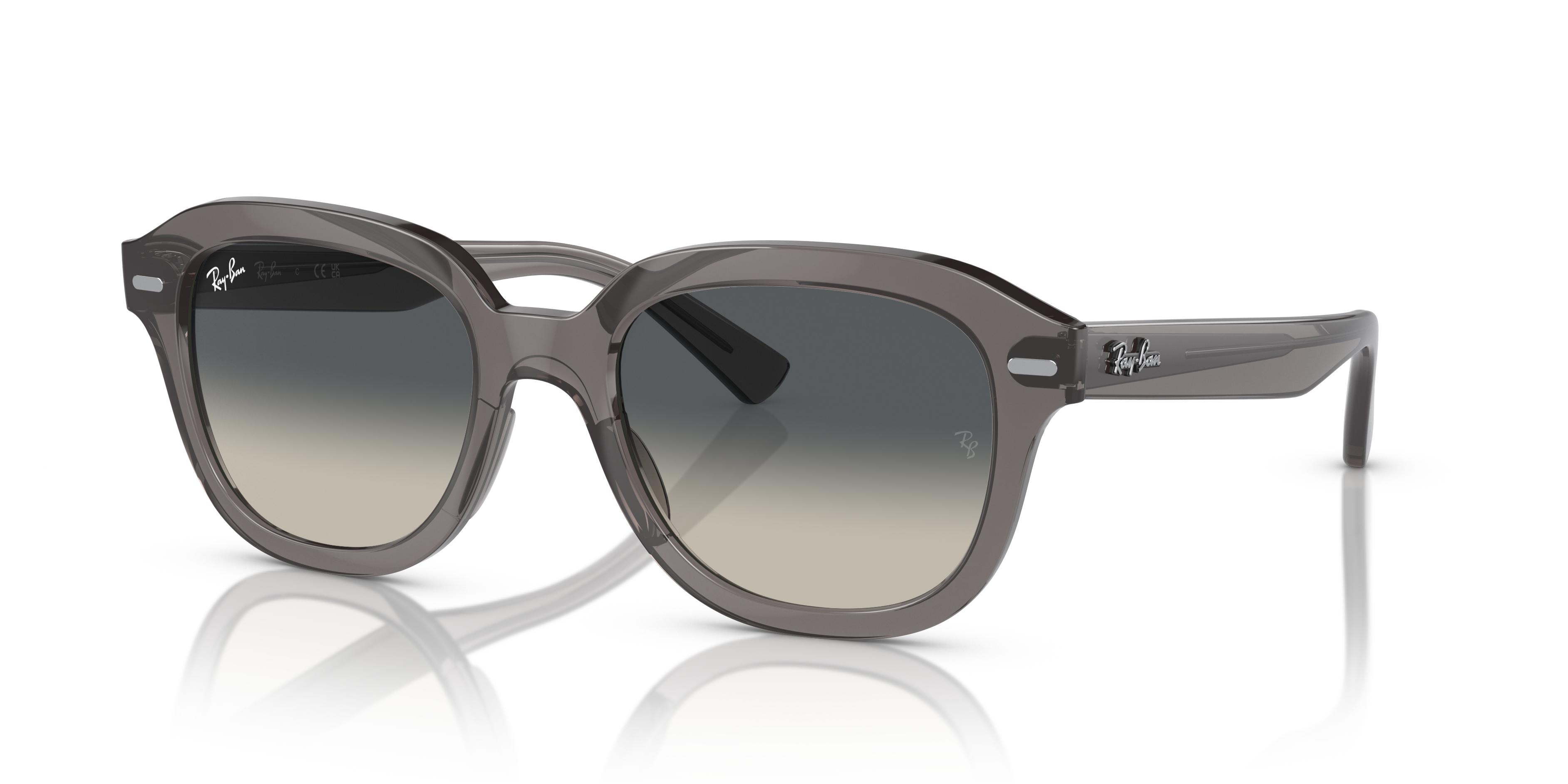 ERIK Polished Opal Dark Grey Frame Grey Lenses 53-20