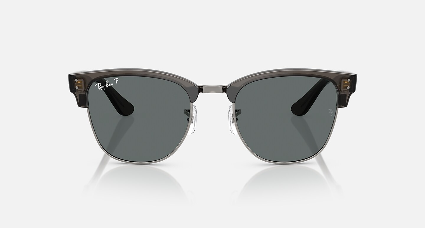 Ray-Ban Sunglasses Unisex Clubmaster Reverse - Transparent Navy Blue Frame Blue Lenses 54-21