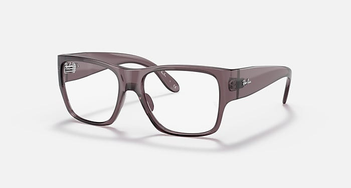 Ray-Ban Eyeglasses Children Nomad Optics Kids Prescription - Transparent Brown Frame Clear Lenses 48-16 Polarized